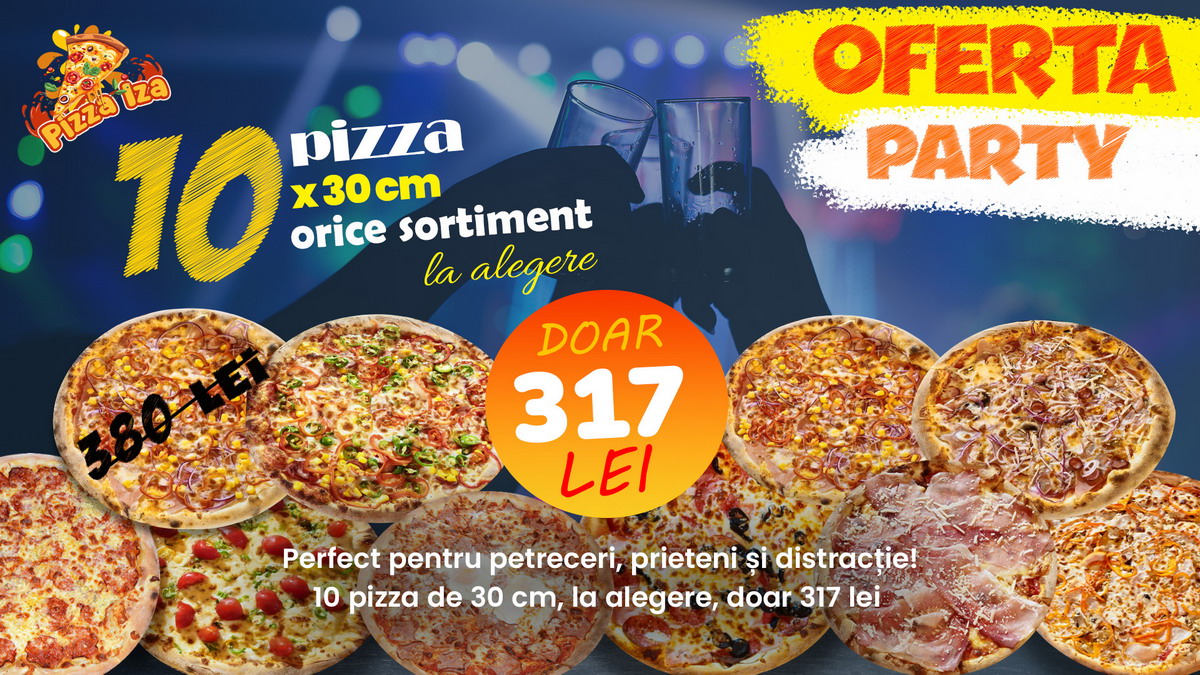 Ofertă party 10 pizza 30cm — 317 lei